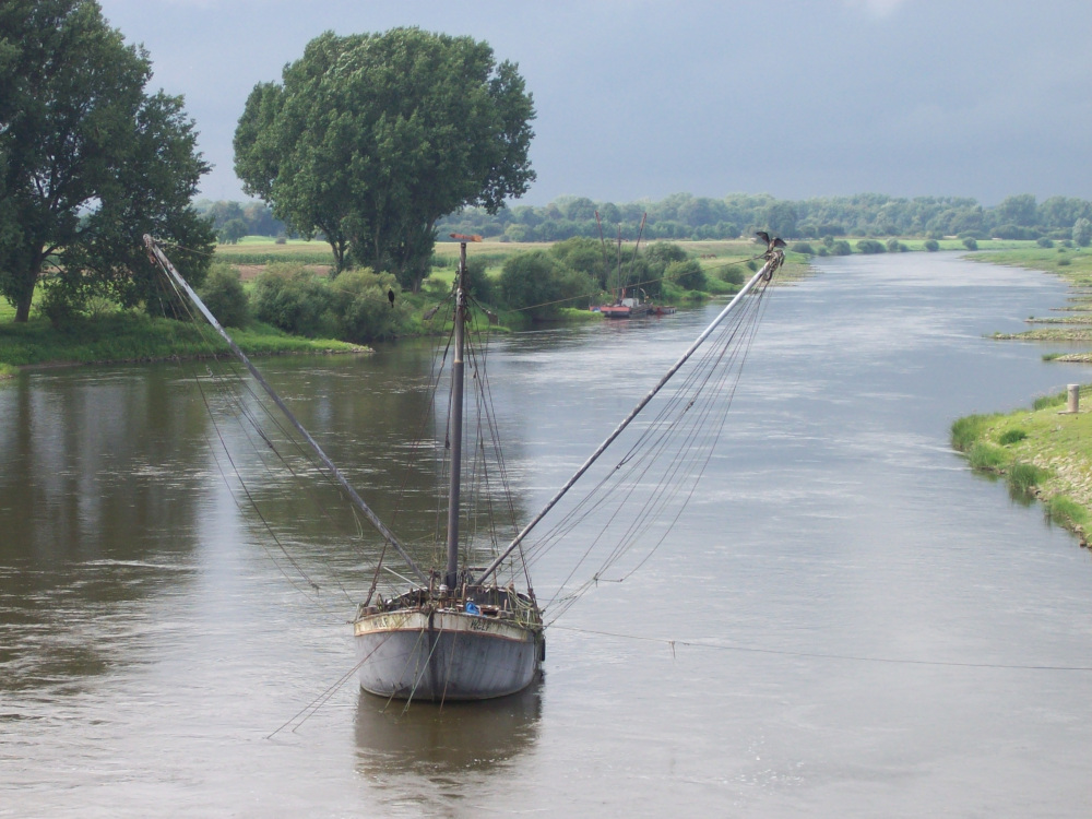 die Weser bei Schlsselburg
