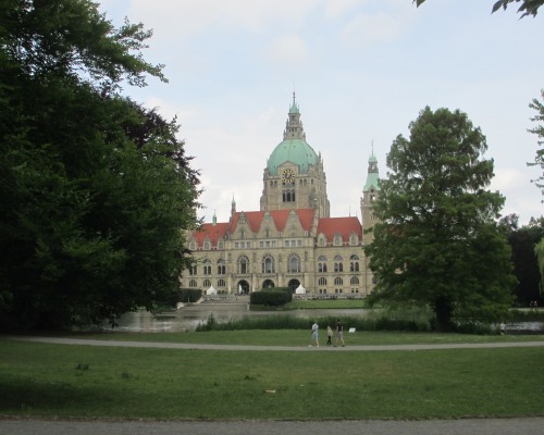 Maschpark und Neues Rathaus